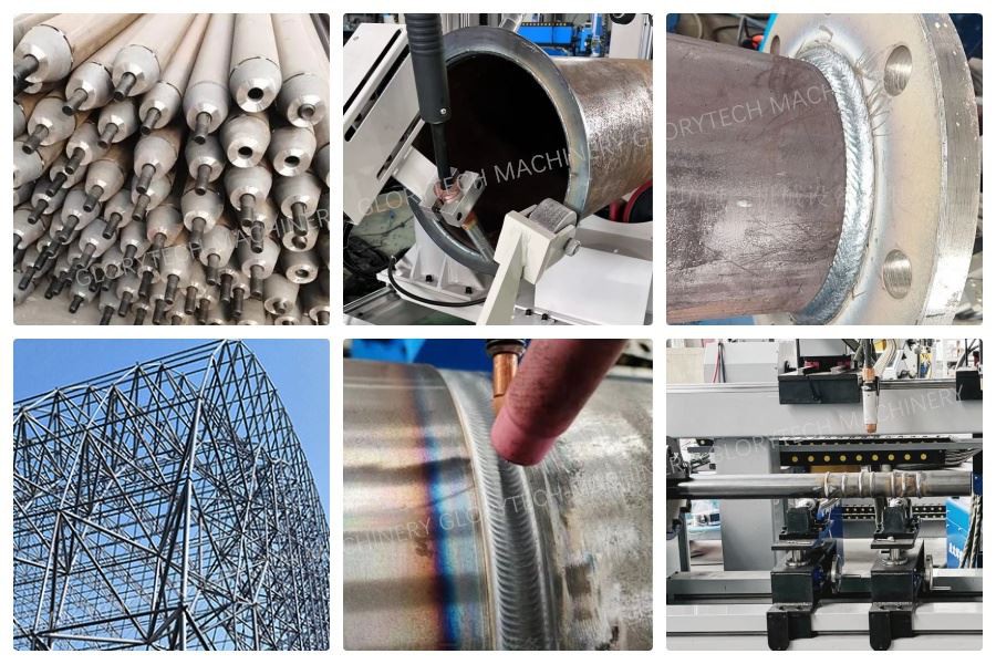 aluminium pipe welding machine  samples